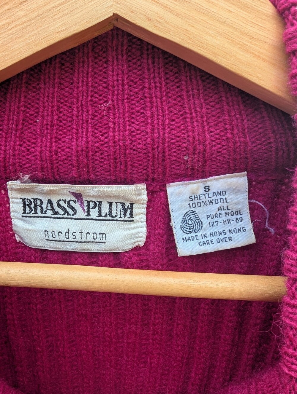 Vintage Nordstrom Shetland Wool Sweater - Picture 3 of 4